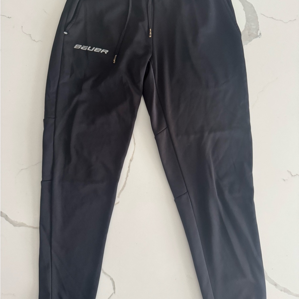 Bauer Black Men's Athletic Jogger Sweatpants